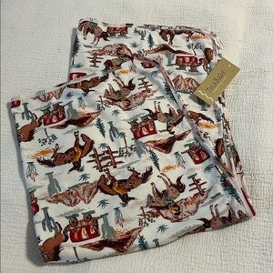 Tesa Babe Cowboy Western Stroller Blanket NWT
